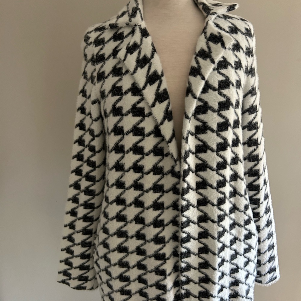Liverpool Black and White Houndstooth Cardigan